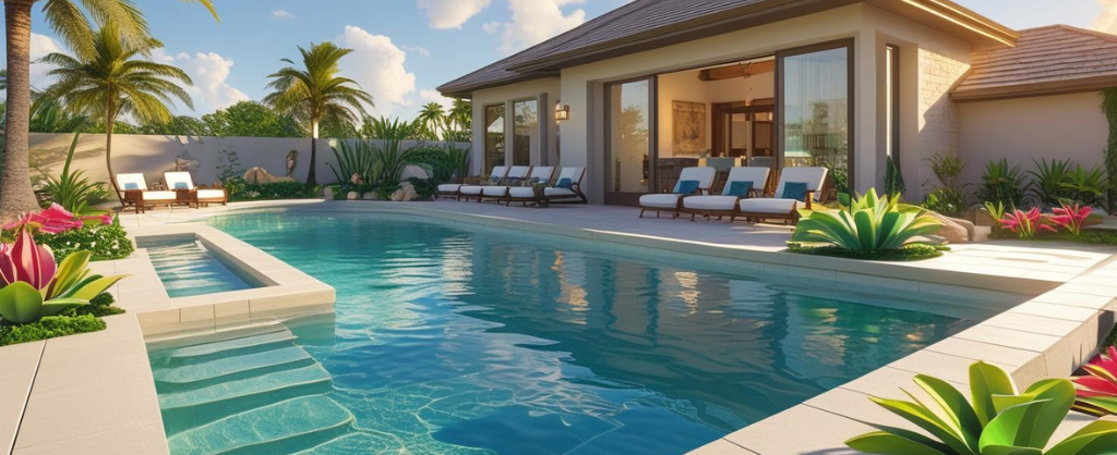 How to Create a Luxurious Backyard Escape with the Best Beach Pool Accessories & Enhancements